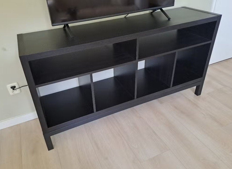 Tv-meubel zwart., Huis en Inrichting, Kasten | Televisiemeubels, Ophalen, Overige materialen, 100 tot 150 cm, Zo goed als nieuw