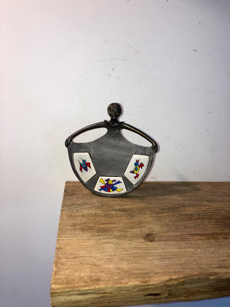 Bronzen beeld 'Meisje met de wijde rok' - Corry Ammerlaan, Antiek en Kunst, Curiosa en Brocante, Ophalen of Verzenden