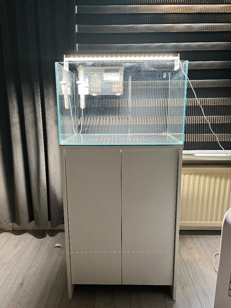 Aquarium Superfish Scaper 90 + kast, Ophalen, Pomp, Zo goed als nieuw, Leeg aquarium