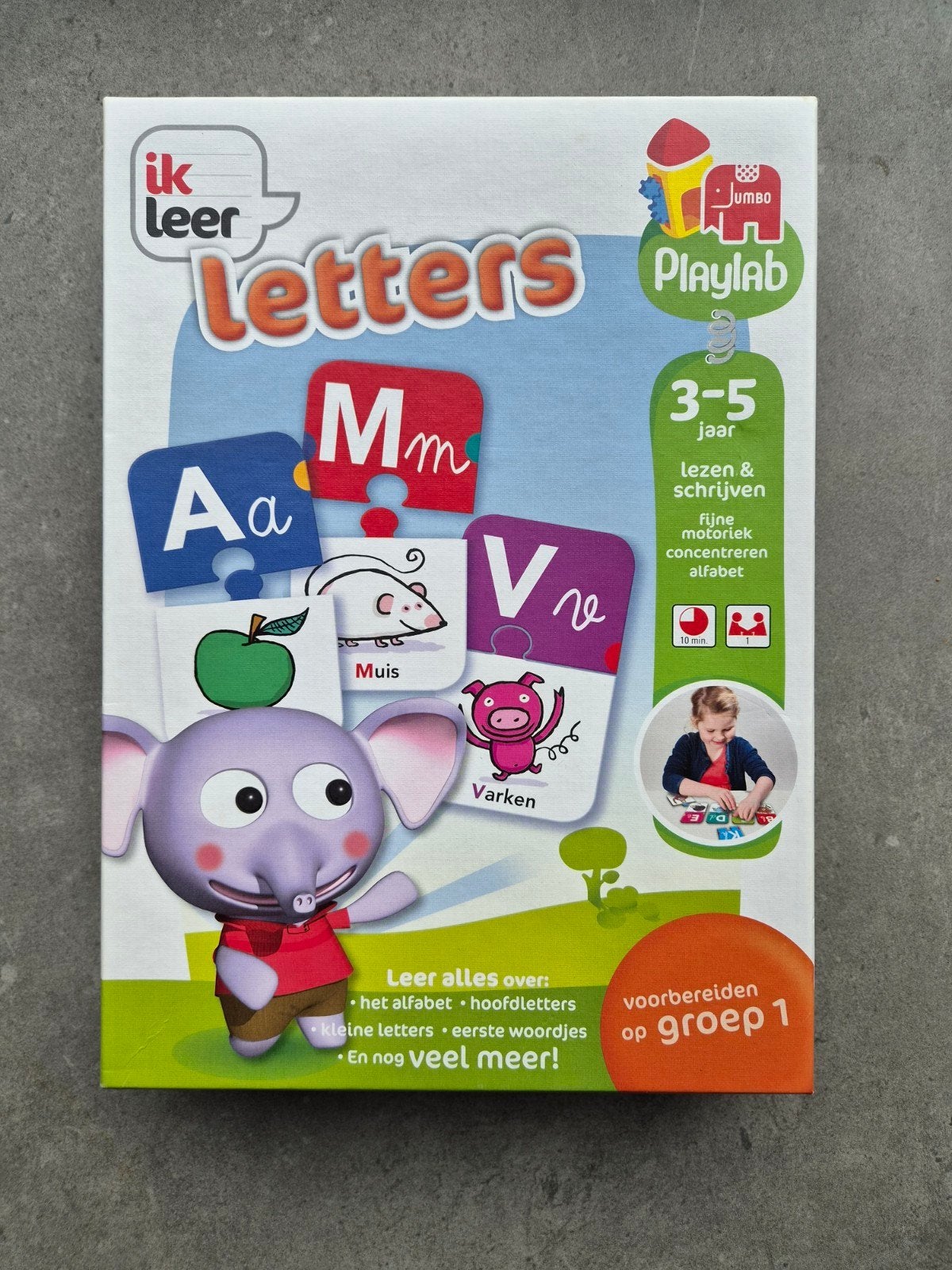 Ik Leer Letters - Jumbo Playlab (Zo goed als nieuw), Ophalen of Verzenden, Zo goed als nieuw, Puzzelen