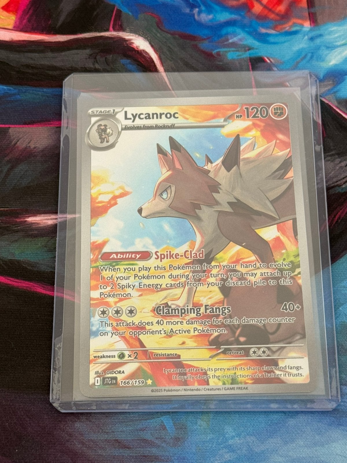 Pokémon Lycanroc IR 166/159 Near Mint, Ophalen of Verzenden, Zo goed als nieuw