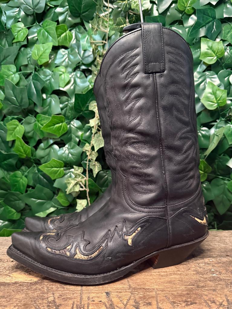 prachtige volledig leren met python  laarzen Sendra maat 44