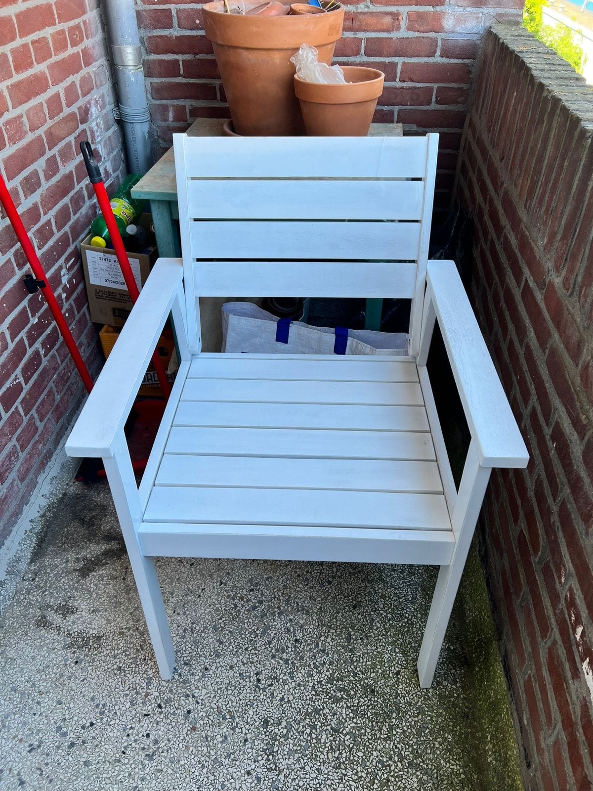 Tuinstoel Zervo wit - Karwei - Nieuw in doos, Ophalen, Nieuw, Kunststof