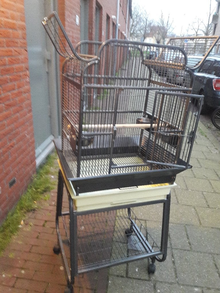 vogelkooi, Dieren en Toebehoren, Ophalen, Zo goed als nieuw, Metaal, Vogelkooi