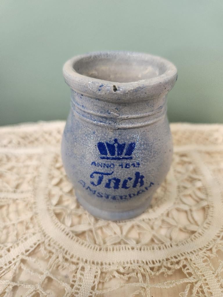 Vintage azijnkannetje/kannetje Tack Amsterdam - Anno 1813, Antiek en Kunst, Ophalen of Verzenden