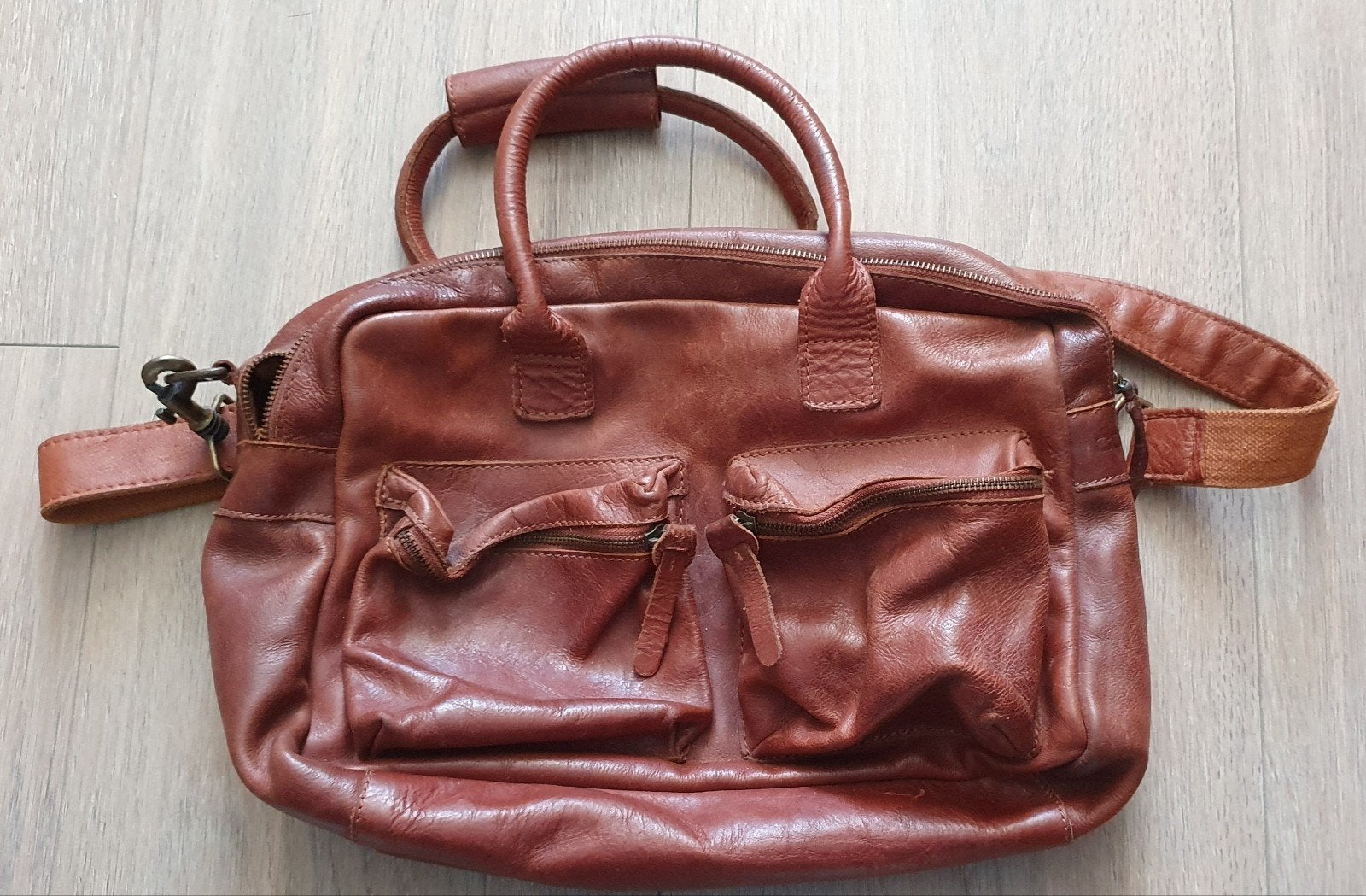 Cowboysbag Cognac, Ophalen, Zo goed als nieuw, Bruin, Handtas