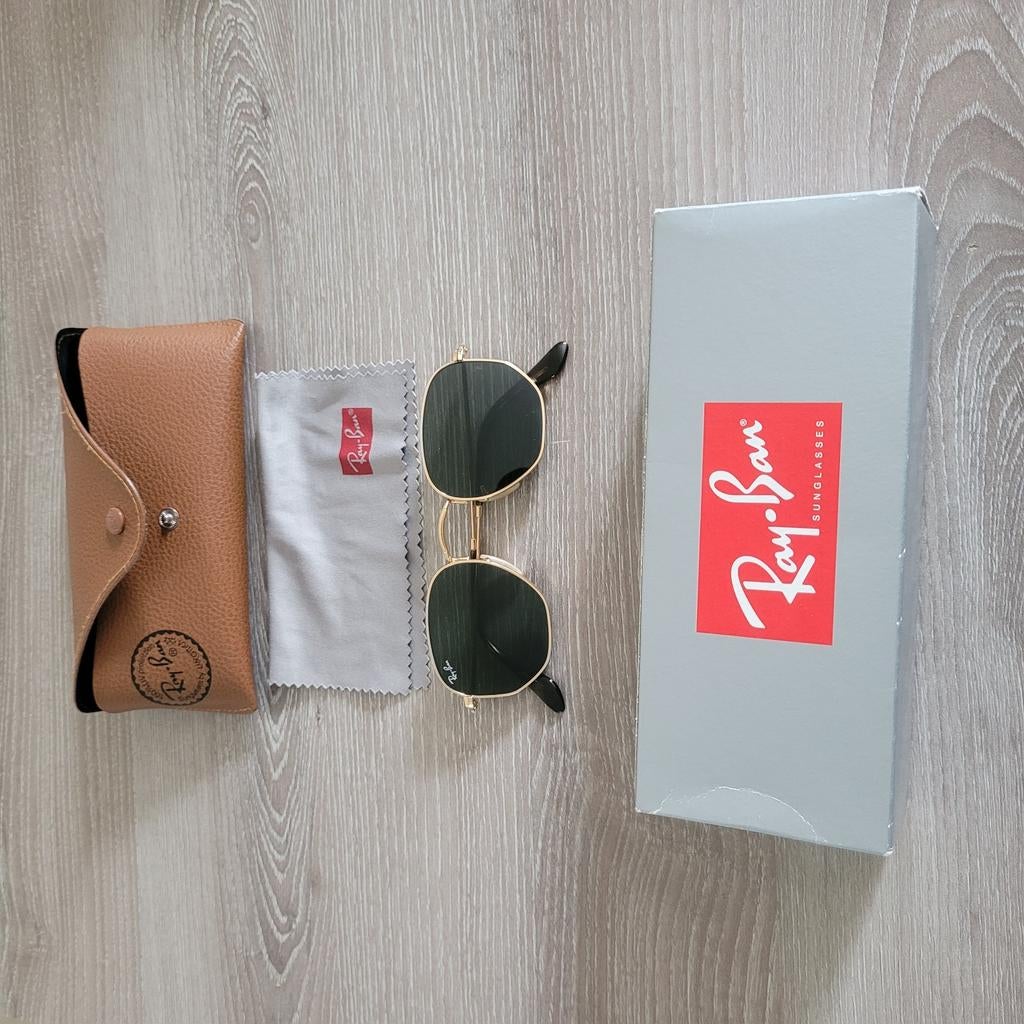 Nieuw Ray-Ban zonnebril met goudkleurig montuur, Ophalen of Verzenden
