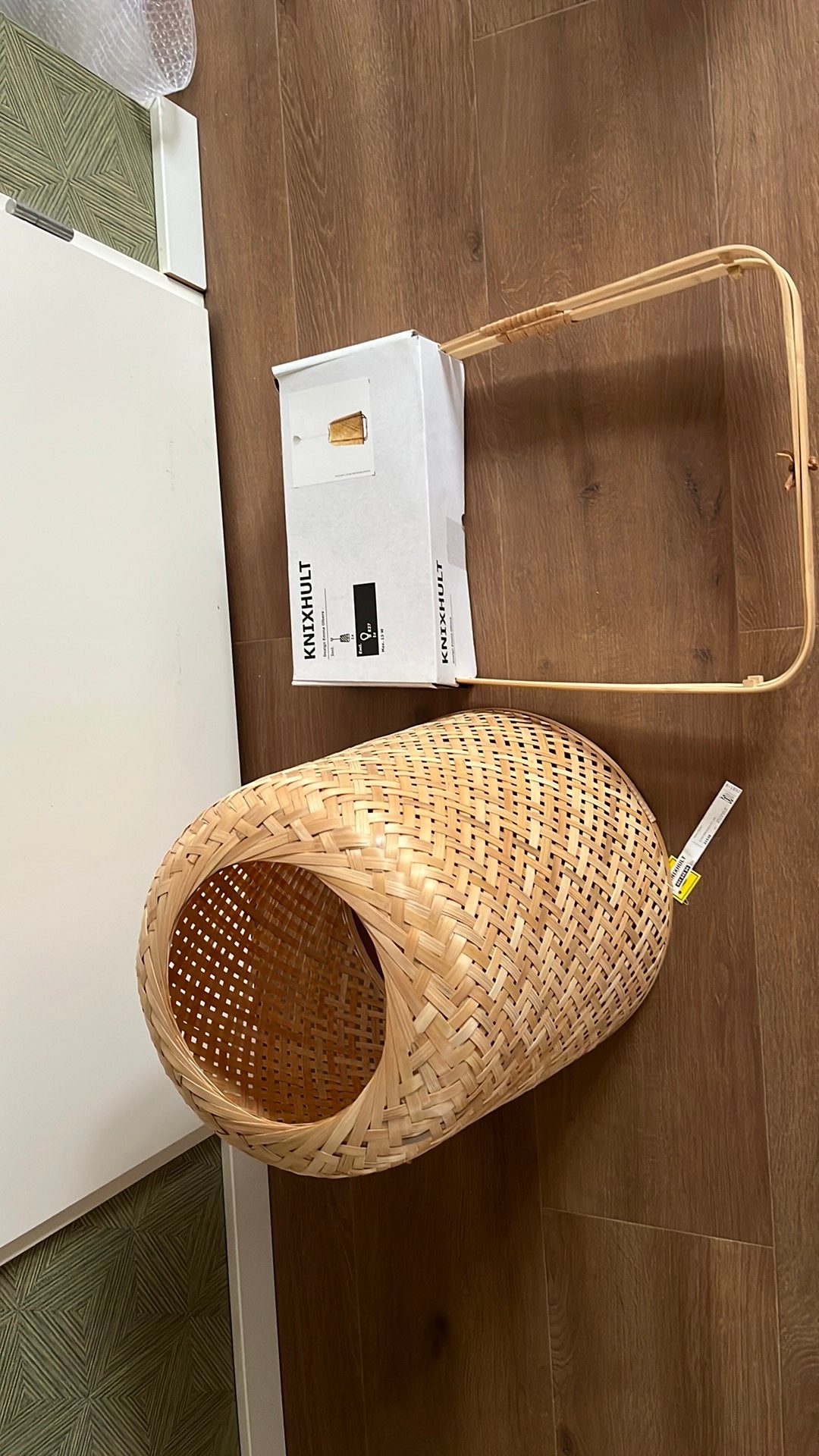 Lampenkap, Huis en Inrichting, Bruin, Natuurlijk materiaal, Rond, Nieuw