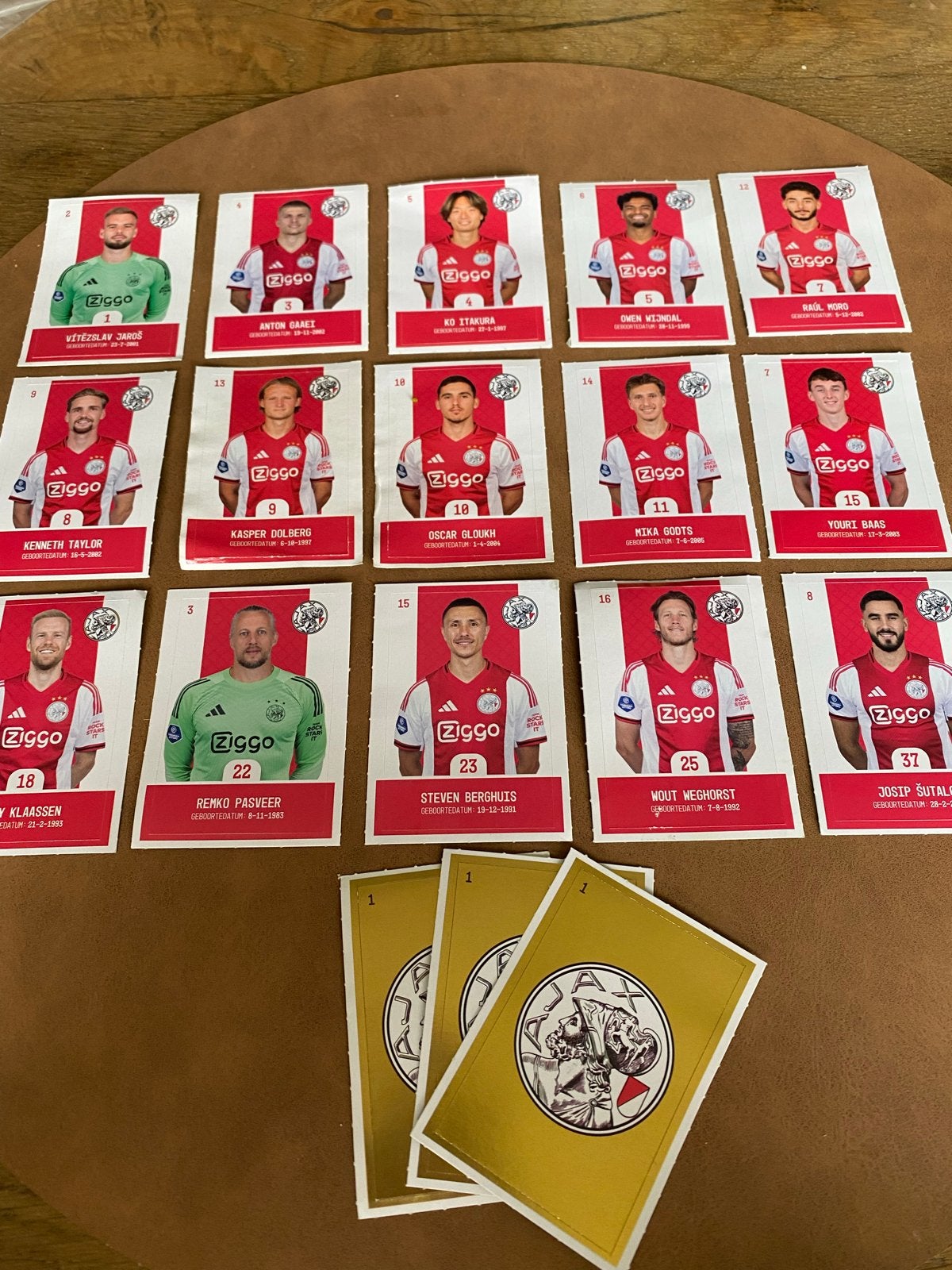 Ajax Voetbalplaatjes collectie - Diverse Spelers, Verzamelen, Ophalen, Gebruikt, Ajax, Poster, Plaatje of Sticker