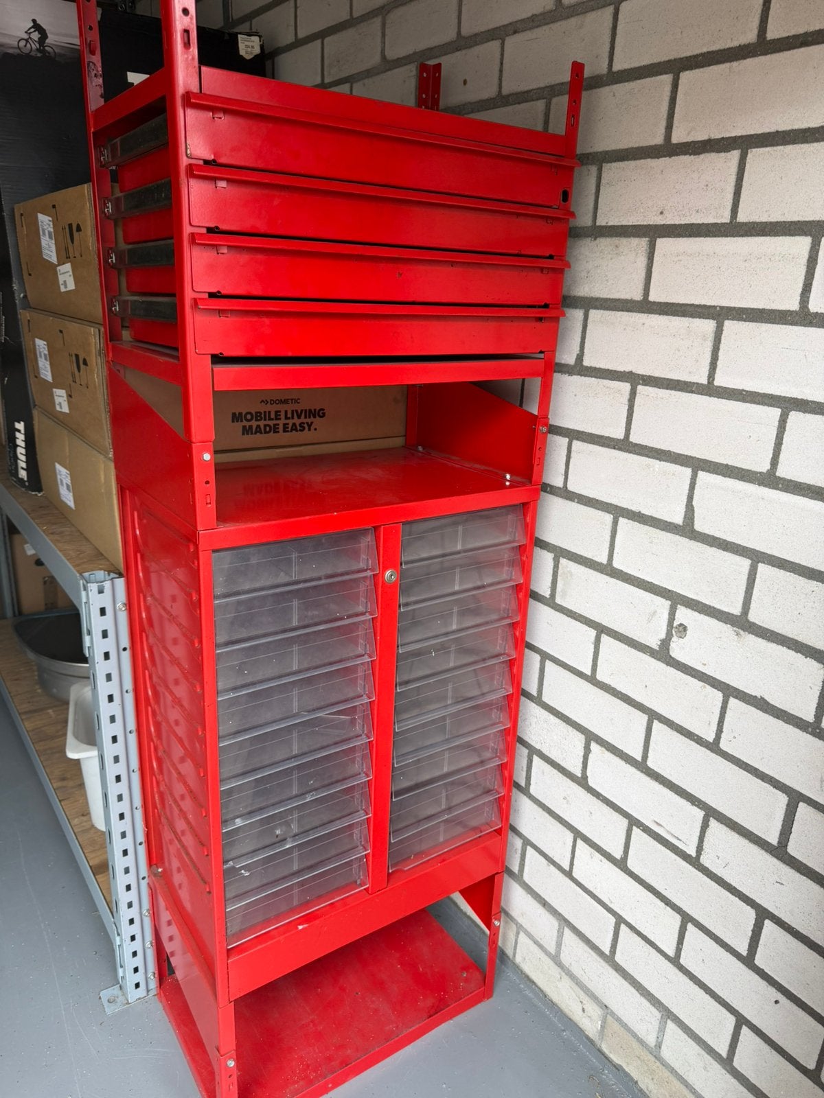 Wurth lampenkast en ladenblok, Ophalen, Zo goed als nieuw