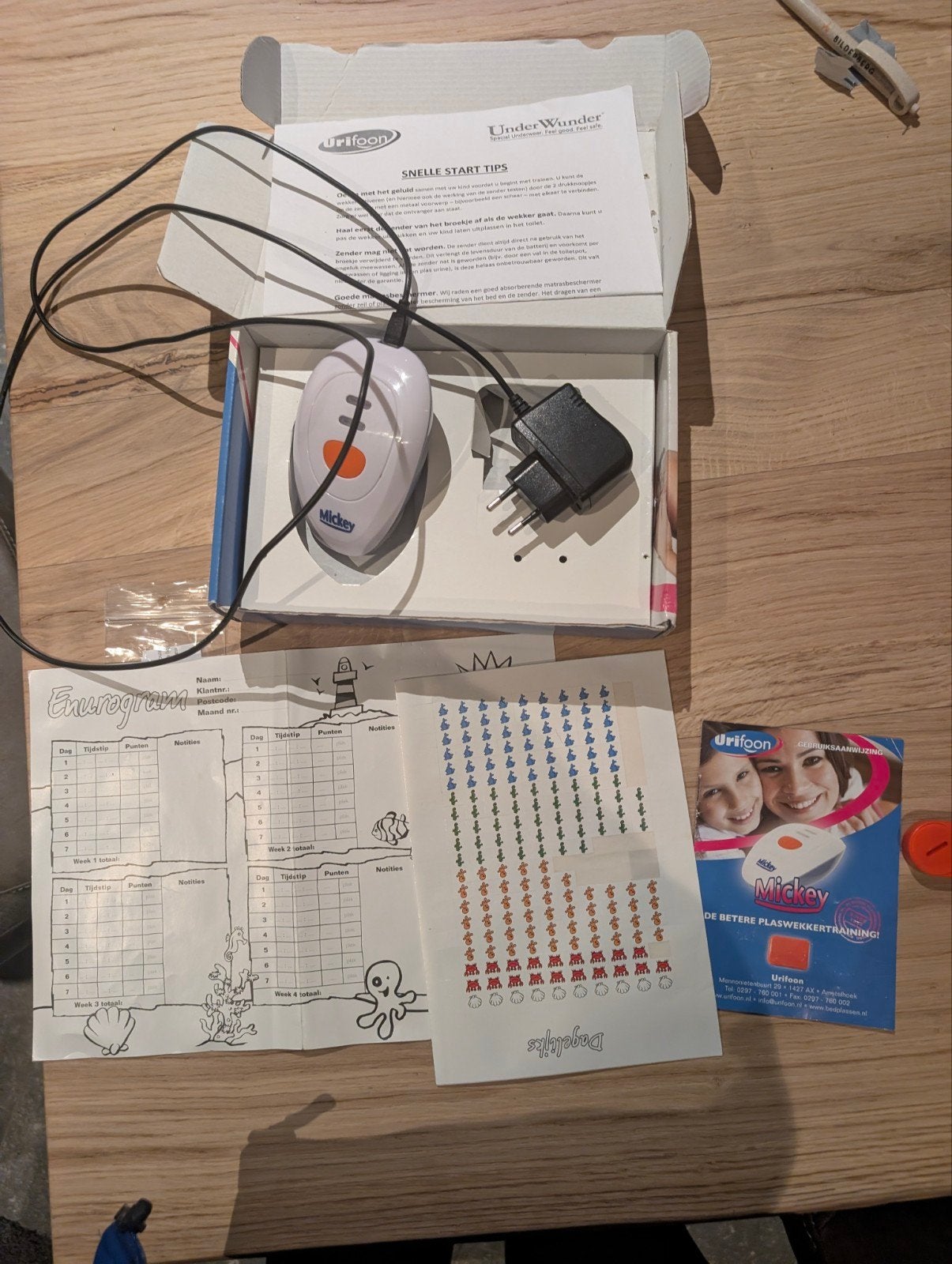 Mickey Uriflex plaswekker - sensor defect, Ophalen of Verzenden, Gebruikt