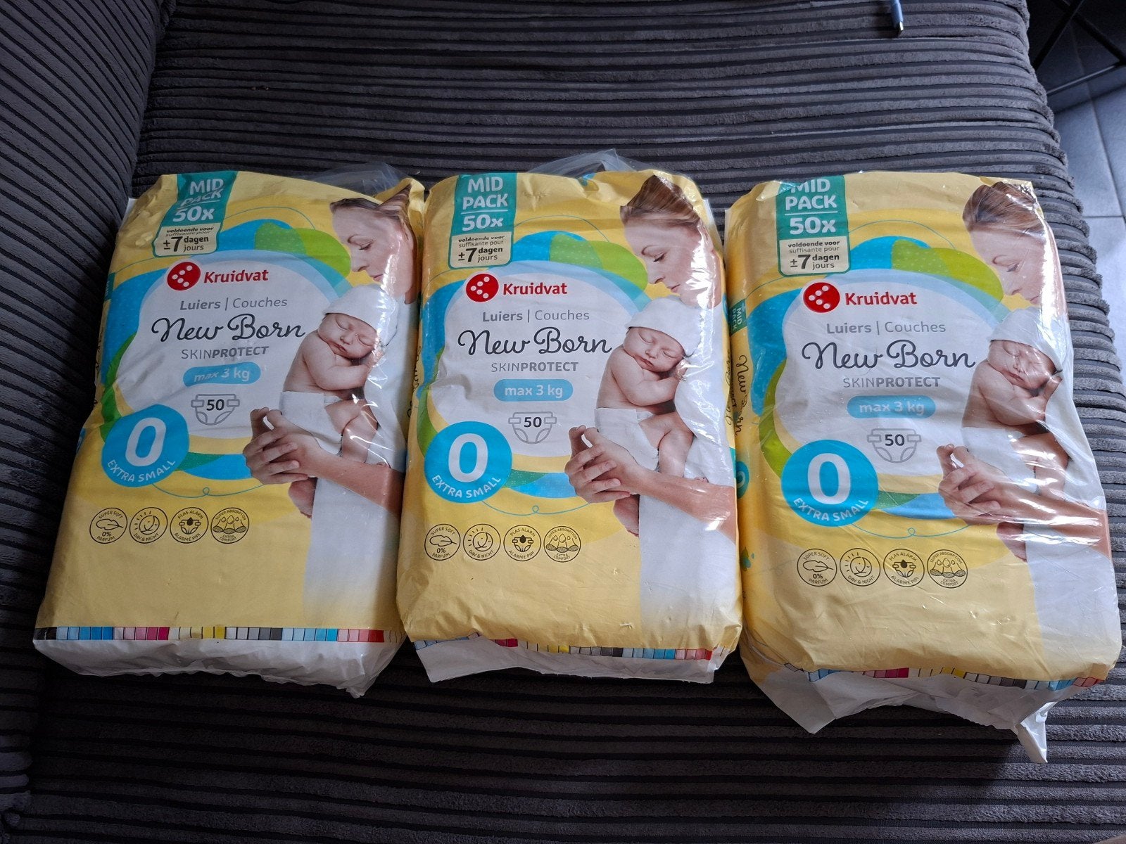 3 x kruidvat new born luiers, Ophalen of Verzenden, Nieuw, Overige typen