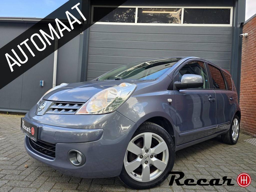 Nissan Note - 1.6 Acenta/Automaat/Pdc/127Nap/Trekhaak, Automaat, 4 cilinders, Blauw, 49 €/maand