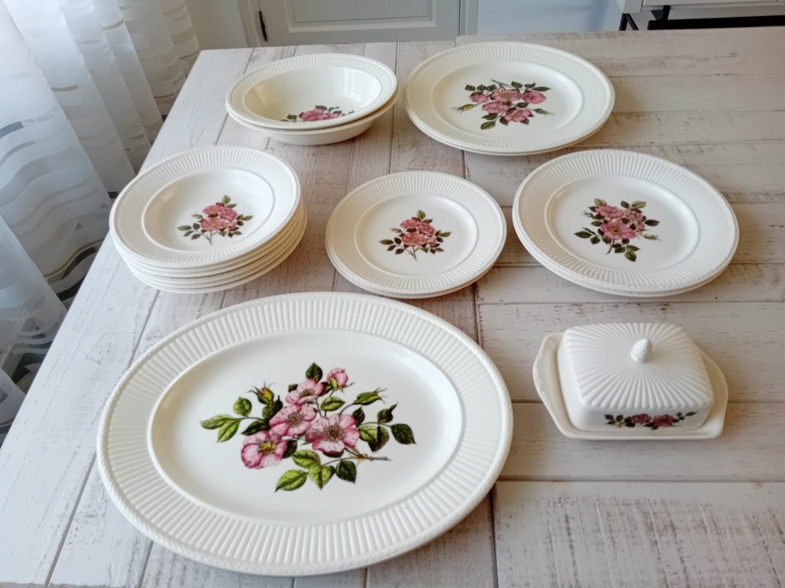 Wedgwood Briar Rose collectie uit Etruria Barlaston, England, Huis en Inrichting, Ophalen of Verzenden, Zo goed als nieuw, Porselein