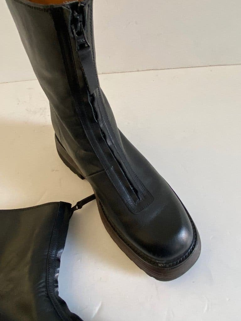 K320 Toral: 40 leren boots lage laarzen laarsjes zwart leer, Zwart, Ophalen of Verzenden, Zo goed als nieuw, Toral