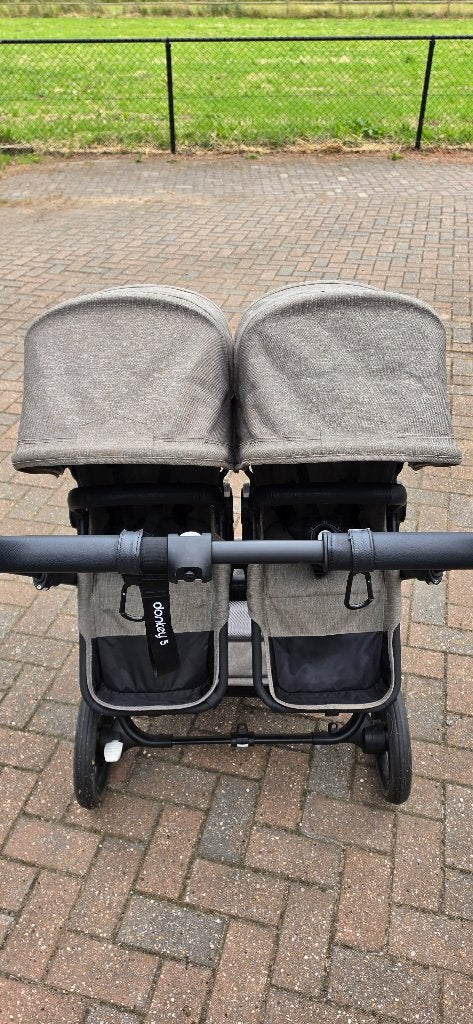 Bugaboo Donkey 5 Double Mineral Taupe limited edition, Ophalen, Bugaboo, Zo goed als nieuw, Combiwagen