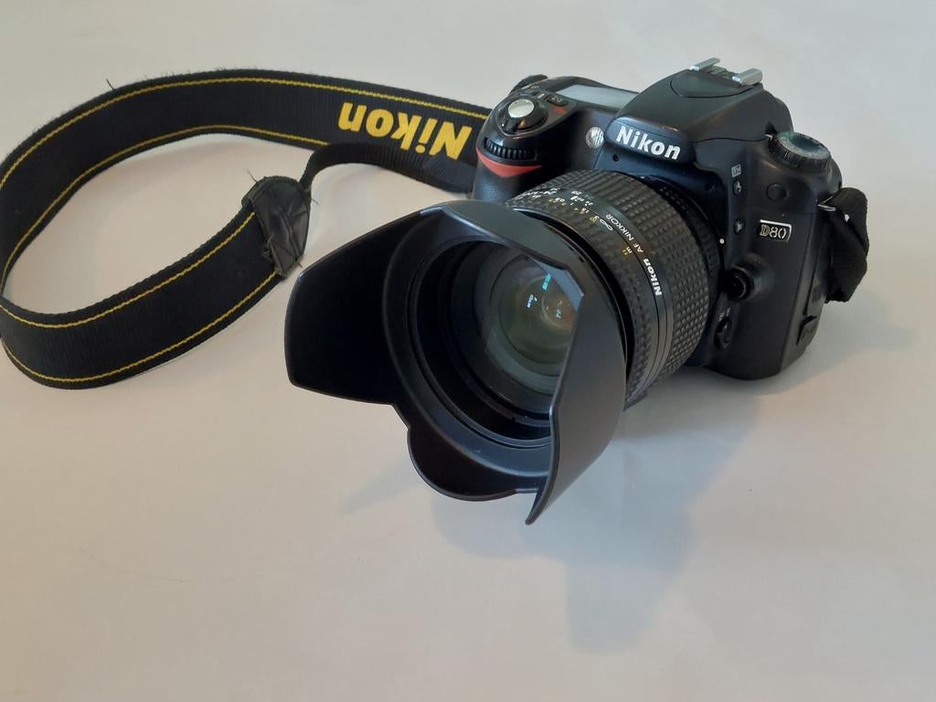 Nikon D80 met Nikkor lenzen en accessoires, Ophalen of Verzenden, Nikon, Geen optische zoom