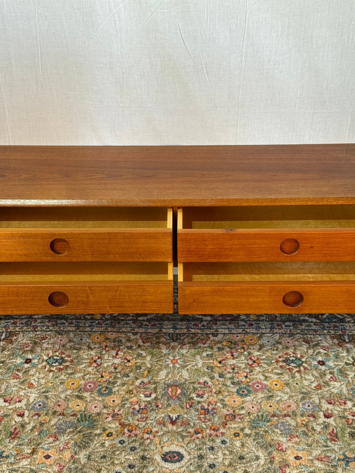 Kai Kristiansen Lowboard Dressoir Deens design, Ophalen, Mid century space age, 100 tot 150 cm, Teakhout