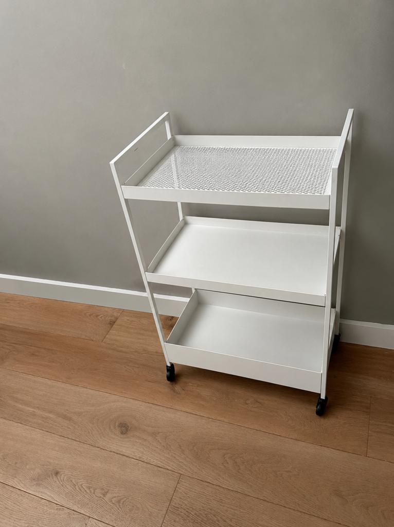 IKEA RÅSKOG Roltafel Wit, Ophalen, Zo goed als nieuw