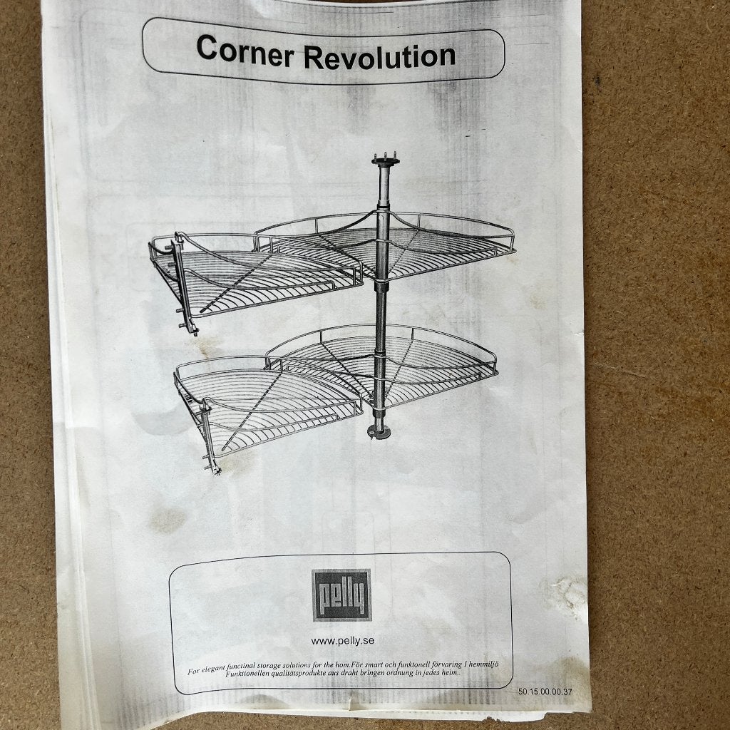 Pelly 'Corner Revolution' keuken hoekkast carrousel, Nieuw, Minder dan 100 cm, 25 tot 50 cm, 50 tot 100 cm