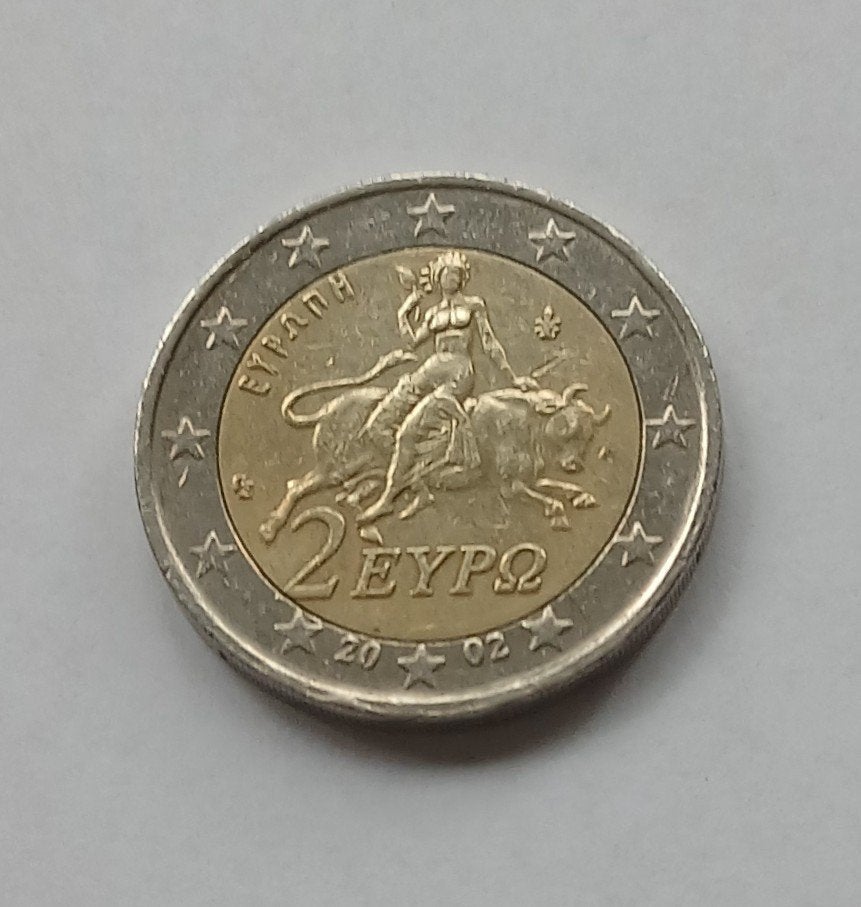 Griekenland: 2 euromunt 2002., Ophalen of Verzenden, Griekenland, 2 euro, Losse munt
