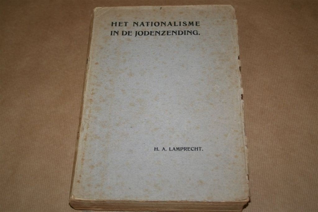 Het nationalisme in de Jodenzending [1915], dissertatie, Ophalen of Verzenden, Gelezen, Europa