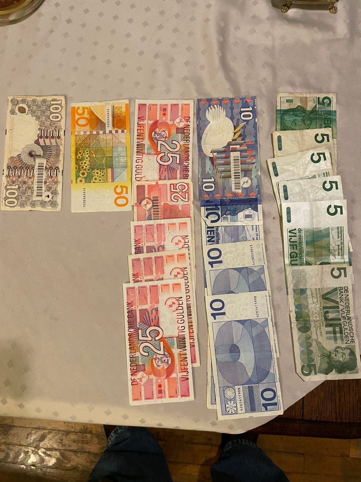 Oud nederlands brief geld guldens, Ophalen, 5 gulden, Los biljet