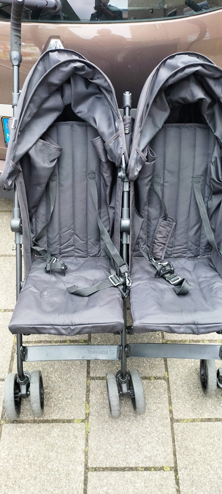 Duo buggy te koop, Kinderen en Baby's, Buggy's, Ophalen of Verzenden, Gebruikt