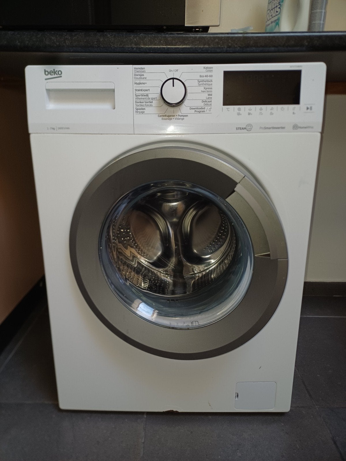 Beko Wasmachine 7kg 1400 toeren, Ophalen, Gebruikt, Voorlader, 85 tot 90 cm
