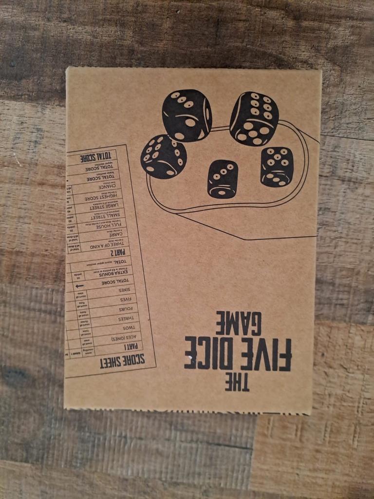 Yahtzee spel - The Five Dice Game, Een of twee spelers, Ophalen of Verzenden, Zo goed als nieuw