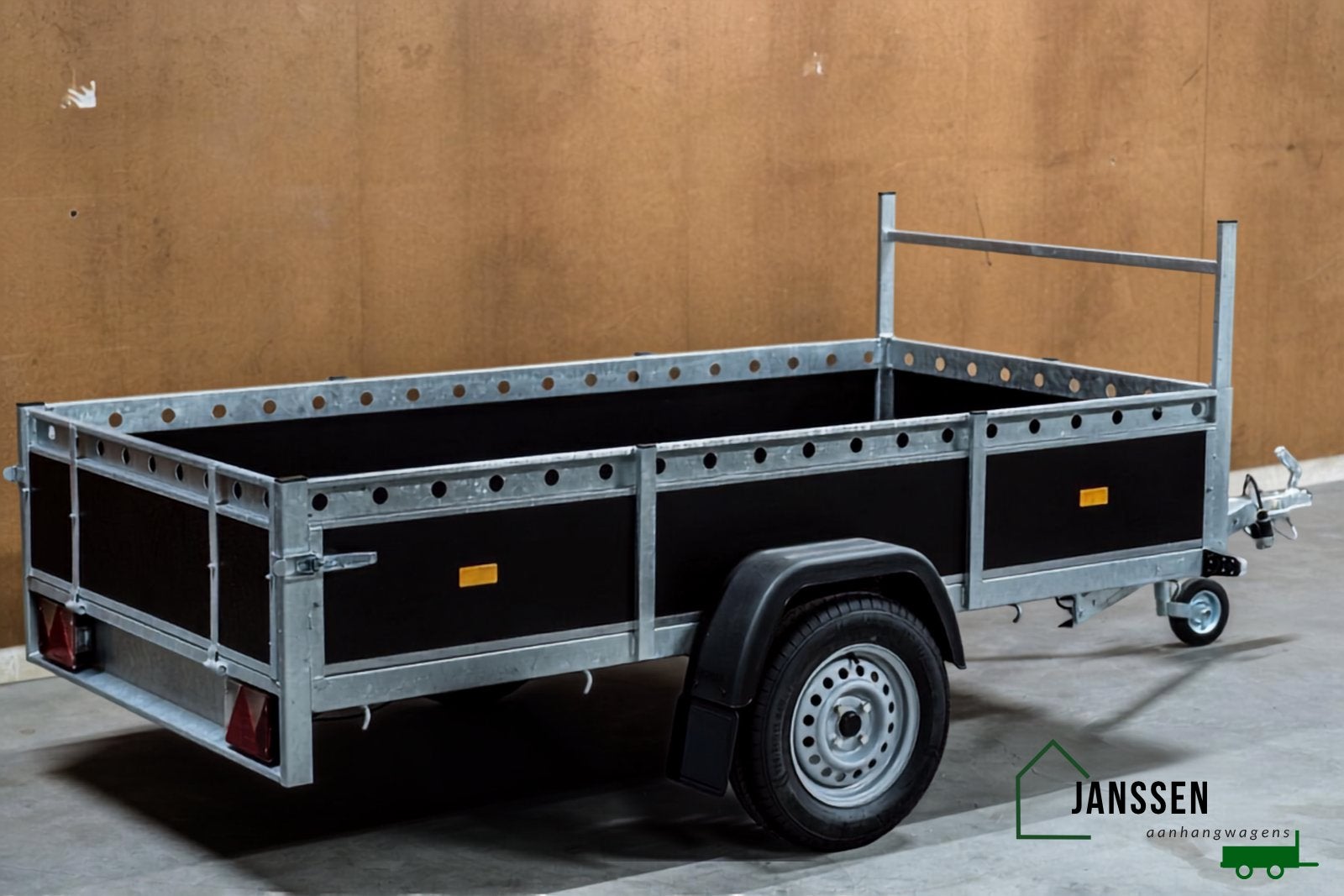 NIEUW VDM Enkelasser 750kg 258x132 cm, Ophalen, -, -, Nieuw