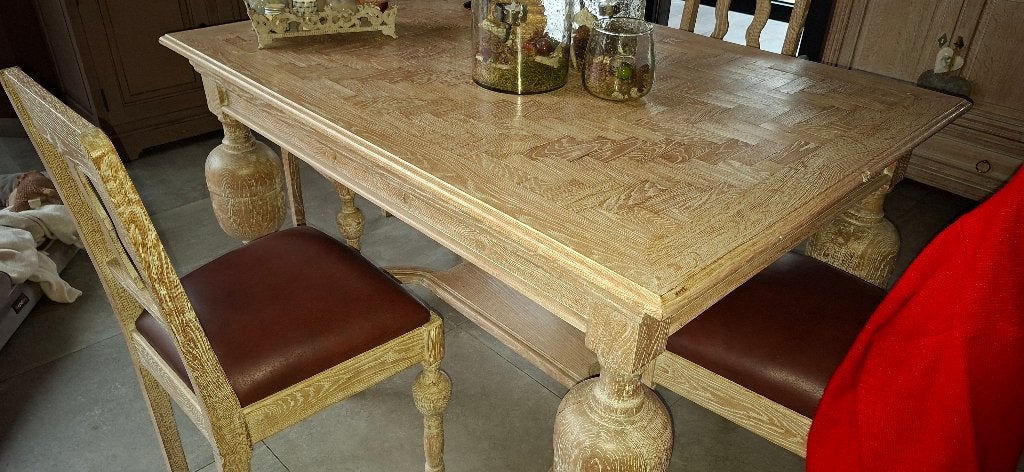 Boerentafel, Gebruikt, Eikenhout, Rechthoekig, 50 tot 100 cm