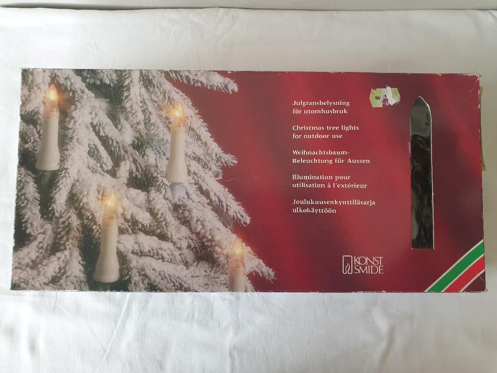(B) Vintage Konst Smide kerstboomverlichting voor buiten., Diversen, Kerst, Ophalen of Verzenden, Gebruikt