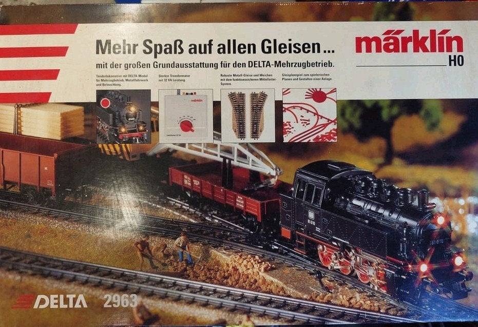 Märklin H0 DELTA 2963 Treinset met Locomotief en Wagons, Ophalen, Wisselstroom, Treinset, Nieuw