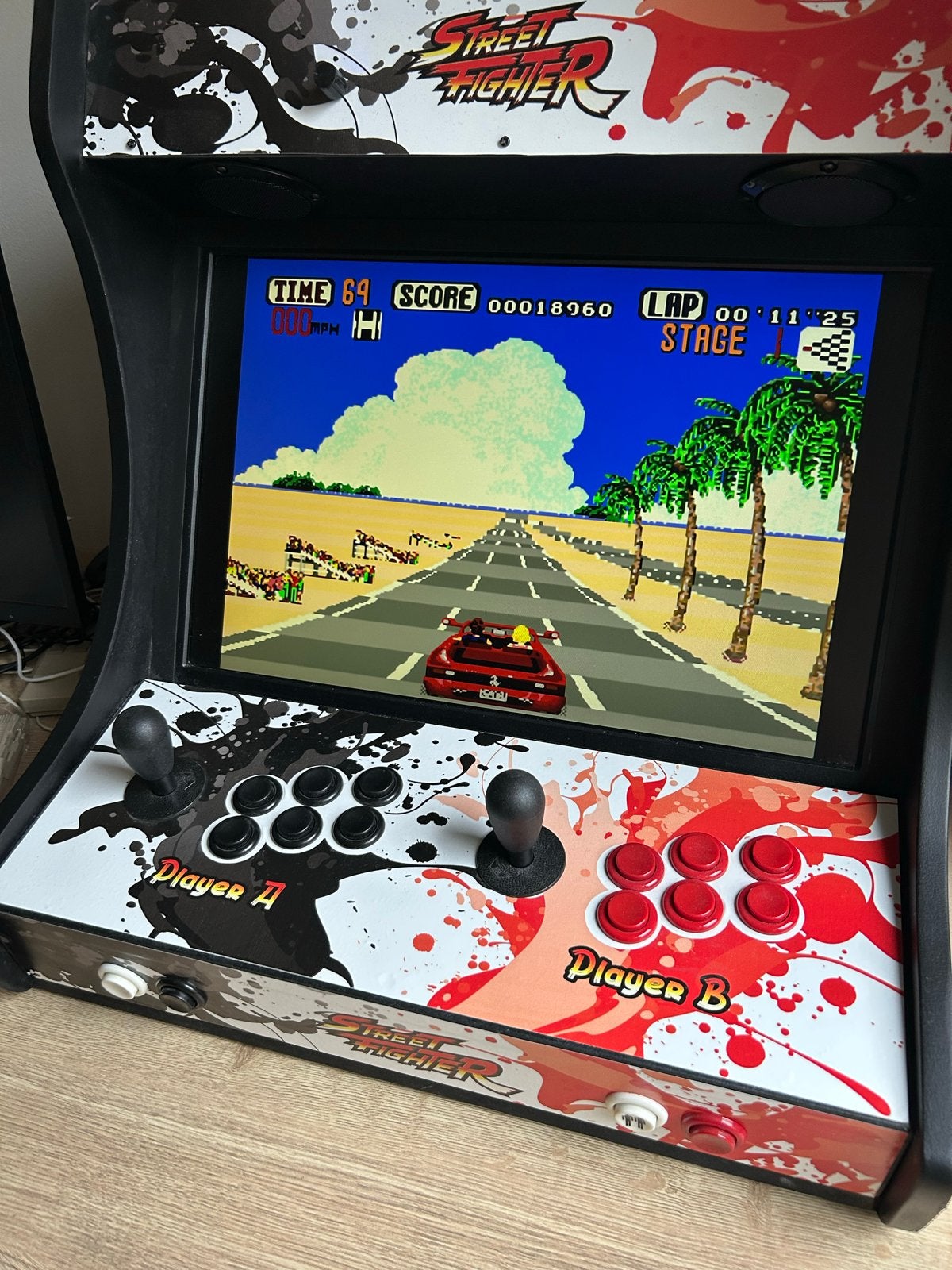 Arcade Bartop Streetfighter style - Retropie 3b, Ophalen, Overige merken, Zo goed als nieuw