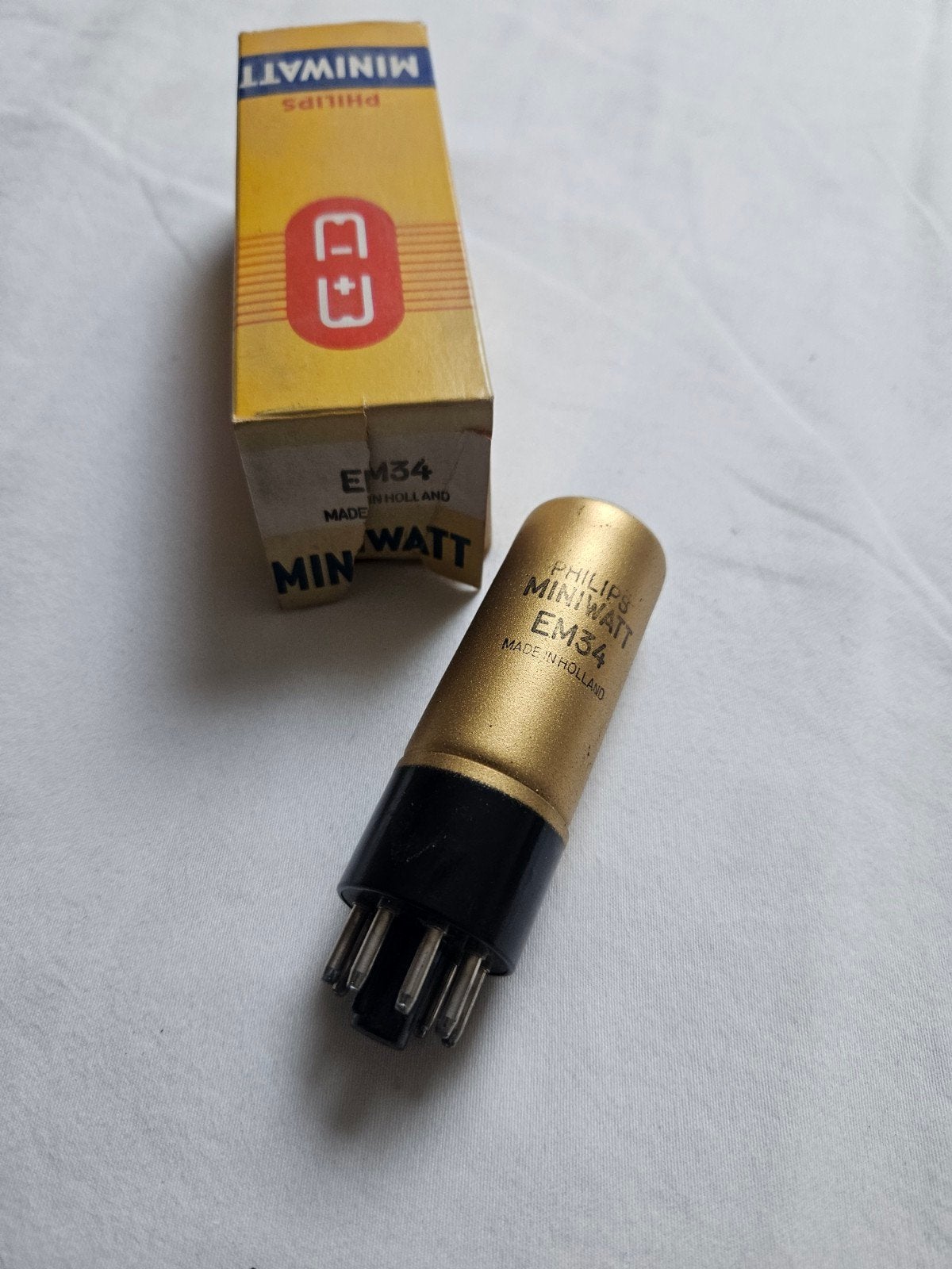 Philips Miniwatt EM34 buis - Made in Holland, Ophalen of Verzenden
