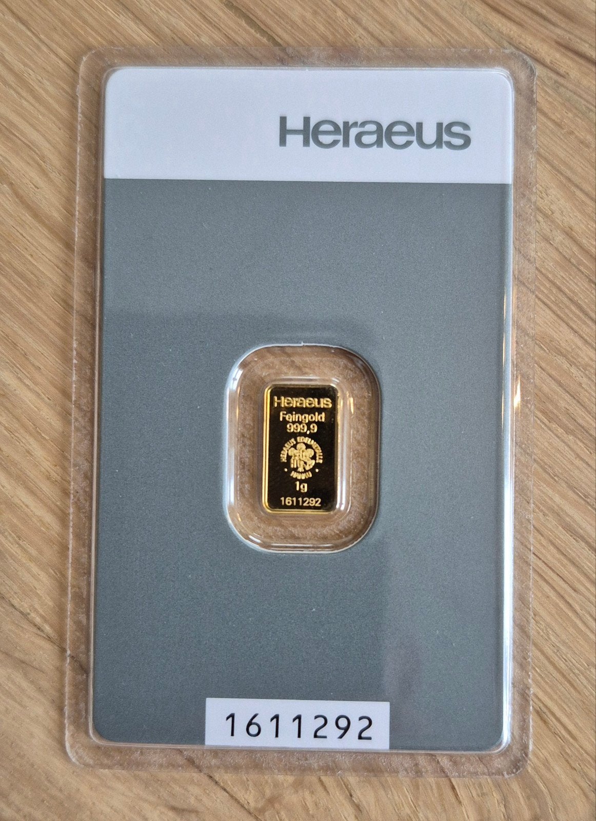 1 gram gouden baartje Heraus, Ophalen of Verzenden, Goud