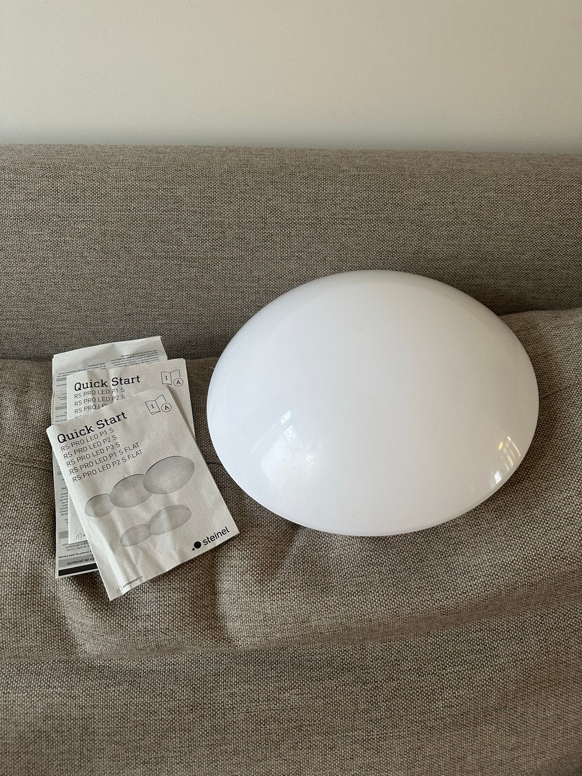 Steinel RS PRO P1-R Flat S plafondlamp met 360 sensor - wit, Kunststof, Inclusief lichtbron, Modern, Nieuw