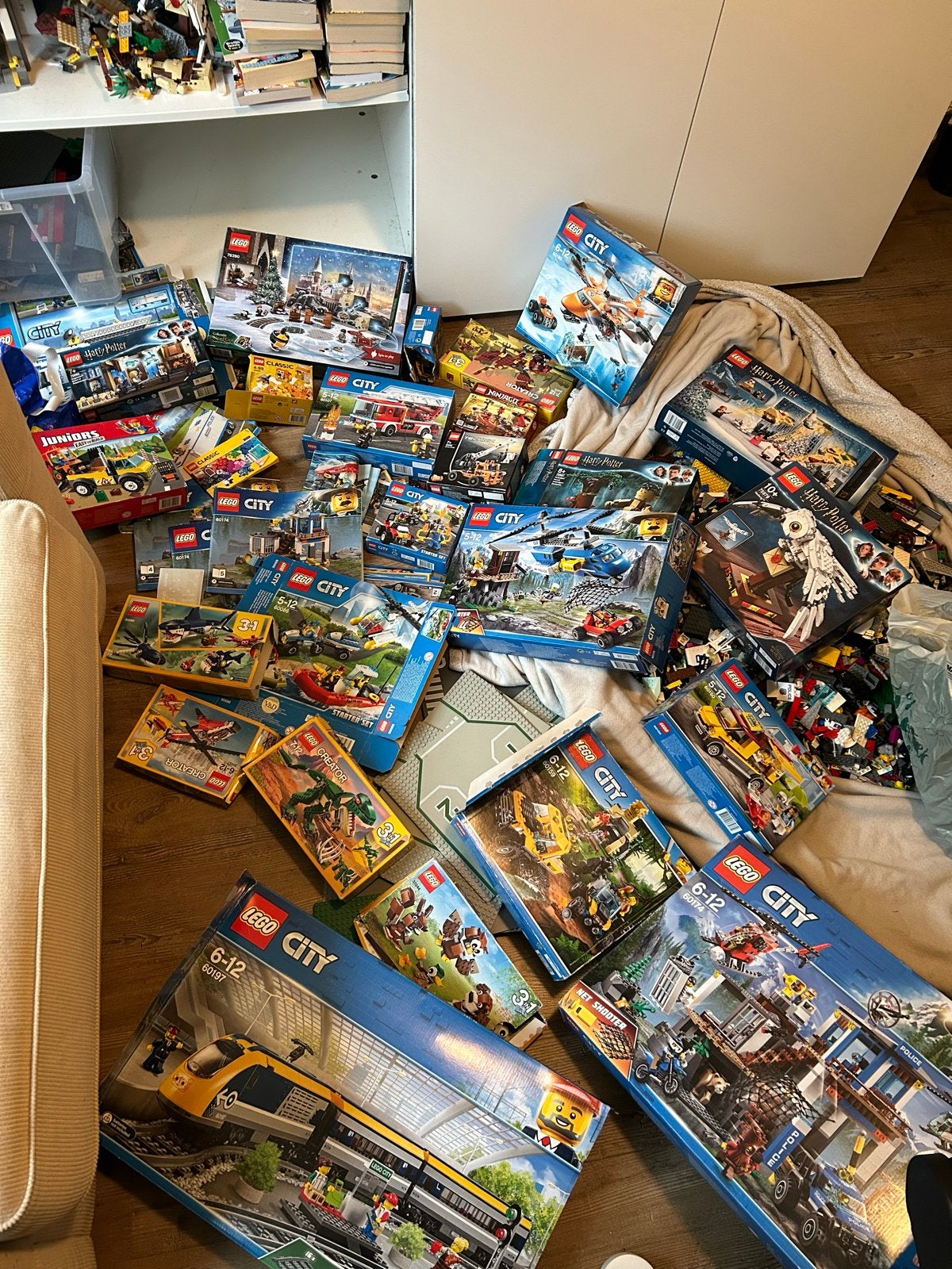 Grote partij LEGO:  sets en boekjes dozen gevuld, Ophalen, Lego, Inclusief doos, Complete set