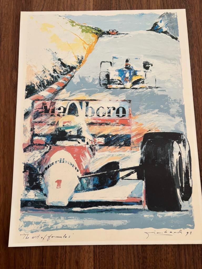 Poster art of formule 1, Ophalen of Verzenden, Nieuw, Formule 1