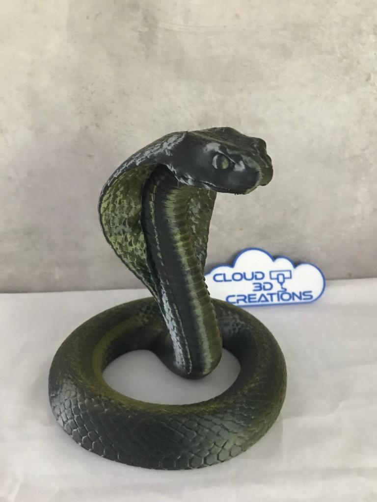 3D- geprinte Cobra 20cm, Ophalen of Verzenden, Nieuw, Fantasy
