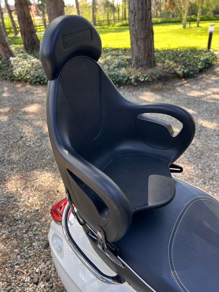 KAPPA Kinderzitje met hoofdsteun Scooter/Brommer - Zwart, Ophalen of Verzenden, Zo goed als nieuw