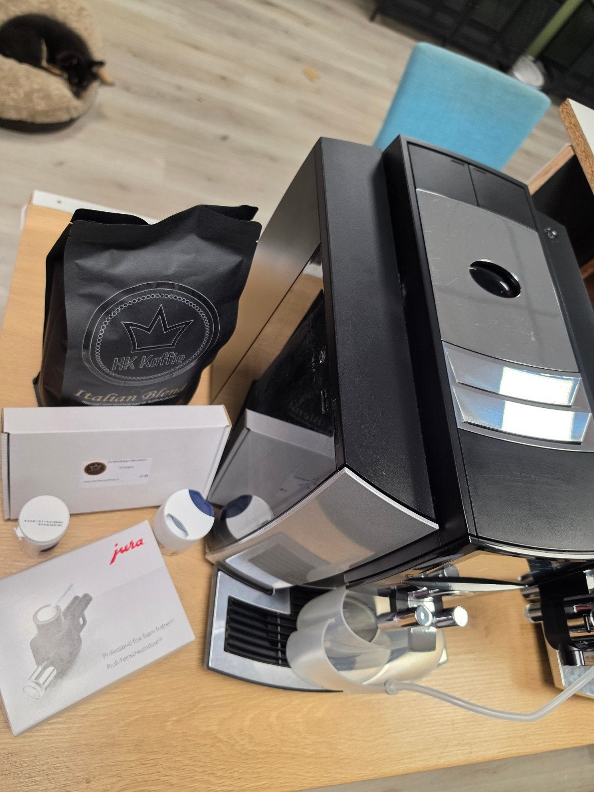Jura S8 EA Moonlight Silver Volautomaat + Reinigingspakket, Ophalen, Info@jura.com, Jura, 10 kopjes of meer