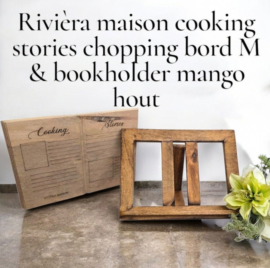 NEW Rivièra maison cooking shopping board
&
Book holder, Ophalen of Verzenden, Nieuw