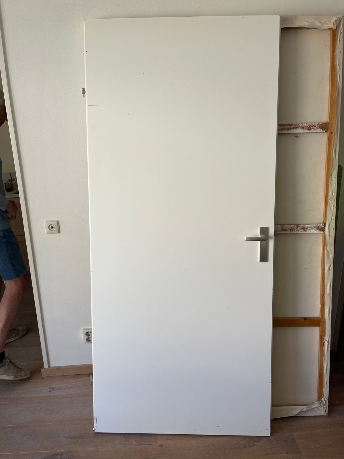 Opdek binnendeur 211x93 cm (binnenmaat), Doe-het-zelf en Verbouw, Deuren en Horren, Ophalen, Gebruikt, 80 tot 100 cm, Binnendeur