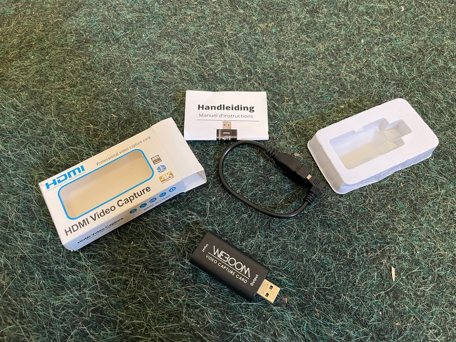 WeBoom HDMI naar USB Video Capture Card (Gebruikt), Computers en Software, Capture cards, Ophalen of Verzenden, Gebruikt