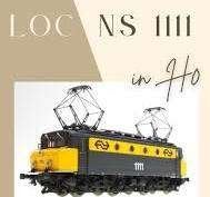 Piko NS 1111 Paaltjesloc van Railhobby nu digitaal met sound, Locomotief, Gelijkstroom of Wisselstroom, Nieuw, NS
