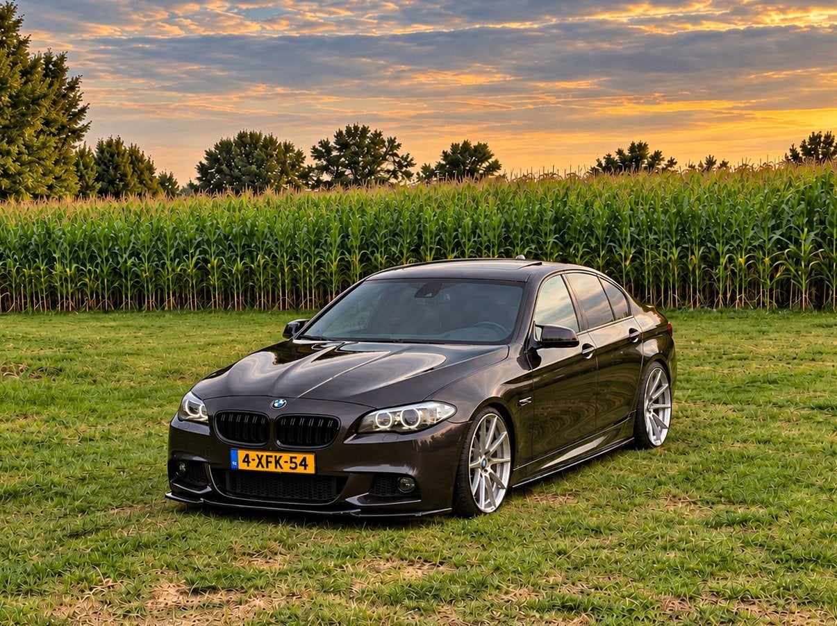 BMW 5-Serie 3.0 535I F10 AUT 2010 Grijs, Automaat, Achterwielaandrijving, Zwart, 1675 kg