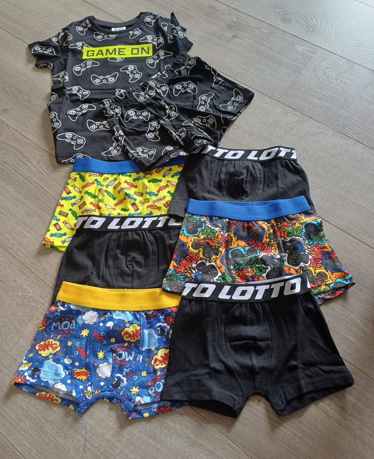 Mt 98/104 6 boxers & pyama korte broek., Nacht- of Onderkleding, Nieuw, Ophalen of Verzenden, Jongen