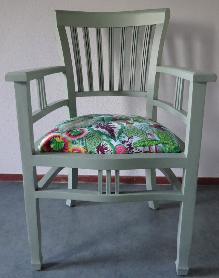 koloniale stoel, Ophalen, Gebruikt, Bruin, Eén